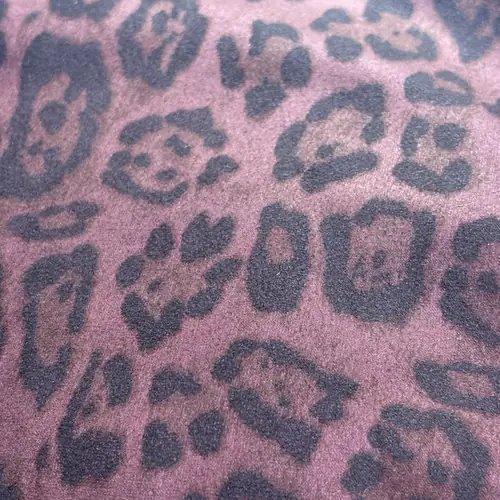 Tela leopardo malva